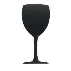 Ardoise murale en forme de verre
