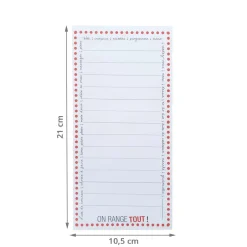 Bloc notes liste de course