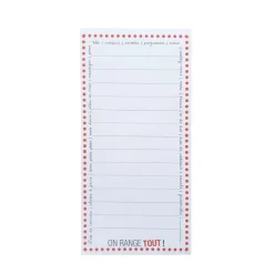Bloc notes liste de course