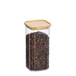 Bocal de conservation carré en verre 1,6 L