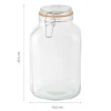 Bocal en verre hermétique 3 litres