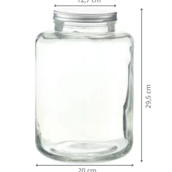 Bocal en verre épais 7 litres