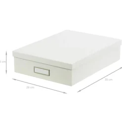 Boîte A4 en carton blanc