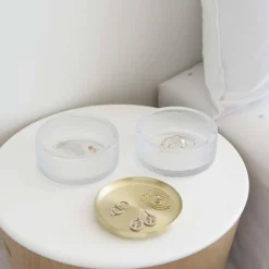 Boîte à bijoux ronde en verre
