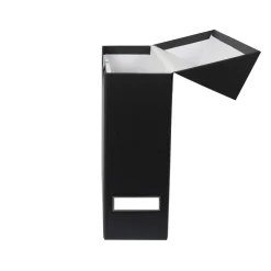 Boîte de classement en carton gris anthracite