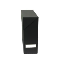 Boîte de classement en carton gris anthracite