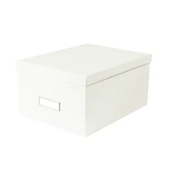 Boîte de rangement blanche