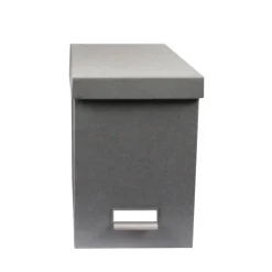 Boîte de rangement à dossiers suspendus gris flanelle