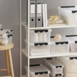 Boîte de rangement en plastique avec couvercle 14 litres