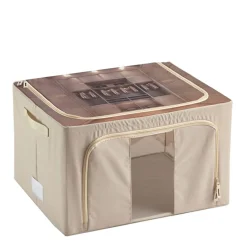 Boîte de rangement pliable avec ouverture avant 44 litres