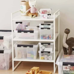 Boîte de rangement transparente 32 litres