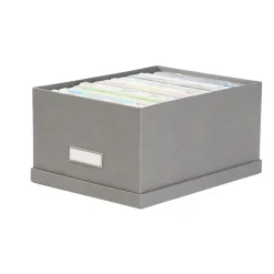 Boîte à DVD en carton gris flanelle