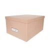 Boîte à DVD en carton rose poudré