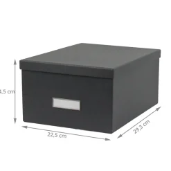 Boîte en carton gris anthracite