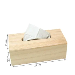 Boîte à mouchoirs en bois