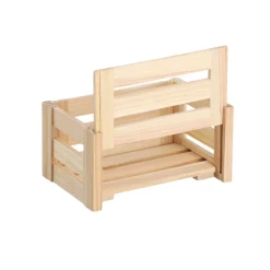 Caisse de rangement démontable en bois (S)