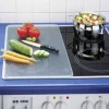 2 couvre plaques de cuisson transparentes