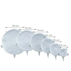 6 couvre-pots en silicone