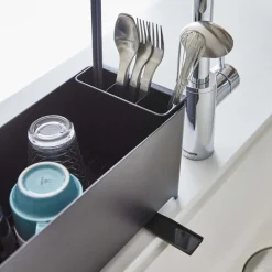 Egouttoir de cuisine long et étroit noir