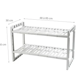Etagère extensible sous évier