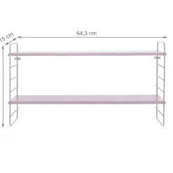Etagère murale vieux rose