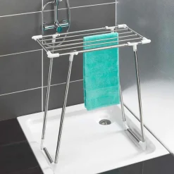 Etendoir à linge de douche en inox