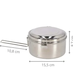 Gamelle de camping en inox
