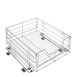 Grand panier coulissant pour placard de cuisine