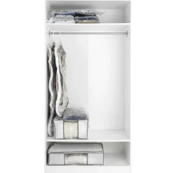 Housse de rangement sous vide blanche avec sangles (L)