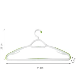 Lot de 2 cintres en plastique antiglisse