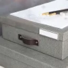 Lot de 4 porte étiquettes à clipser en métal