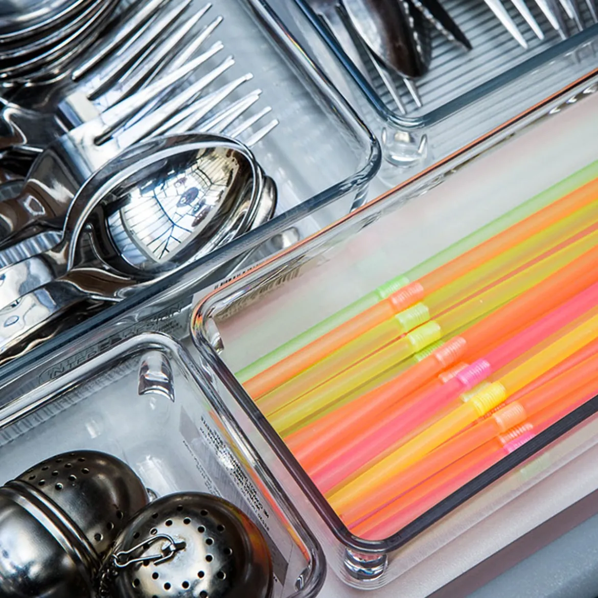 Organisateur étroit S en acrylique pour tiroirs