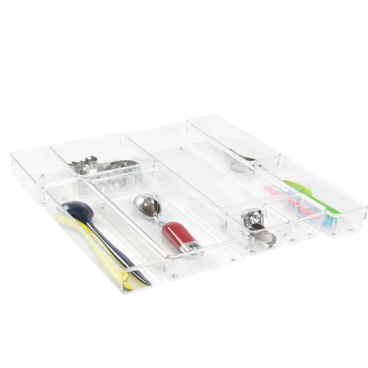 Organisateur XL rectangulaire en acrylique pour tiroirs