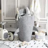 Panier à jouets requin en feutre