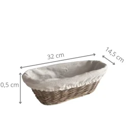 Panier à pain en osier