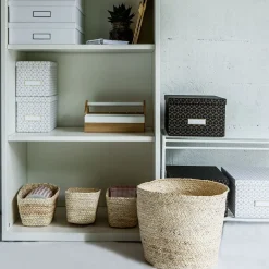 Panier rond pour salle de bain L