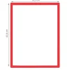 Panneau d'affichage repositionnable encadré rouge