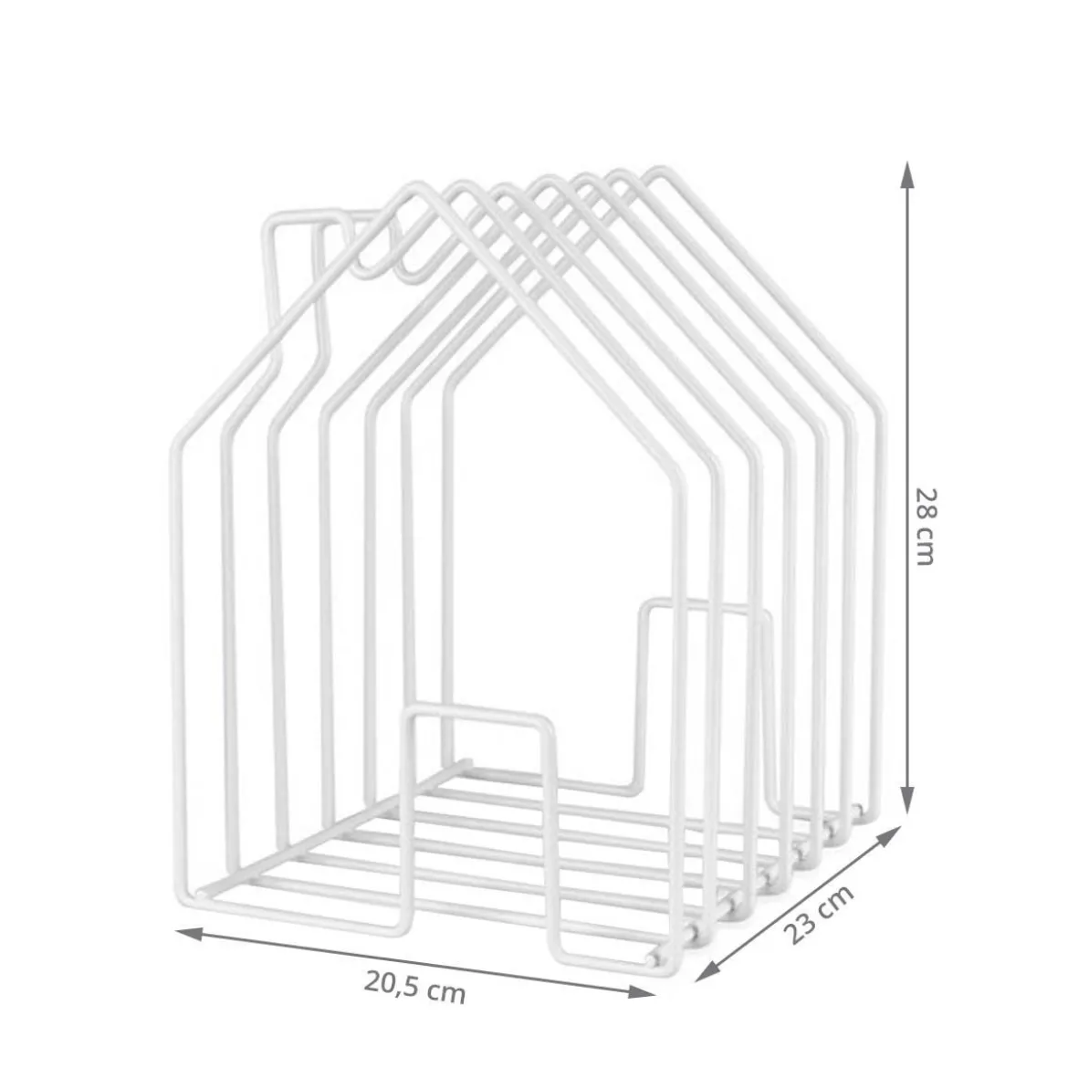 Porte-revues en forme de maison