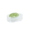 Porte-savon cannelé en plastique transparent