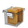 3 Porte-étiquettes clipsables noirs pour panier ou boîte