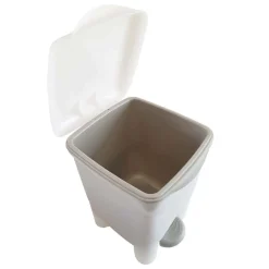 Poubelle de salle de bain 8 litres avec seau intérieur et pédale