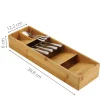 Range-couverts compact en bambou