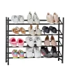 Rangement chaussures à 4 niveaux extensible et superposable
