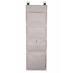 Rangement mural en tissu 4 larges poches