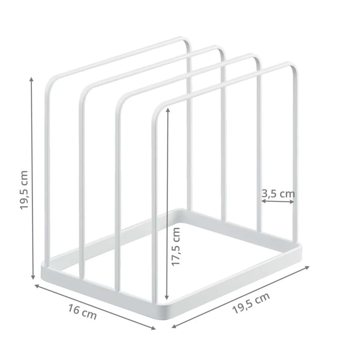 Rangement pour plateaux et planches de cuisine