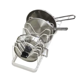 Rangement pour poêles et couvercles de cuisine