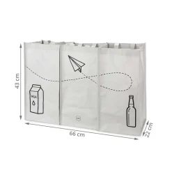 3 sacs pour tri sélectif