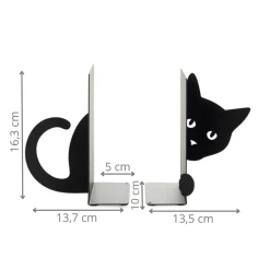 2 serre-livres chat