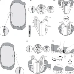Table à repasser pliable et compacte