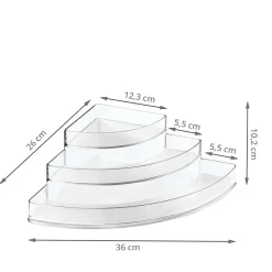 Étagère d'angle à gradins